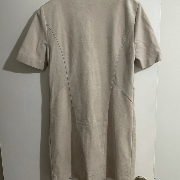 BCBG Maxazria light grey suede dress - Picture 5 of 6